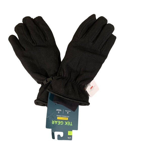 Tek Gear L/XL Warm Gear Microfleece Gloves Thinsulate Insulated Touch Screen Com - Picture 4 of 6